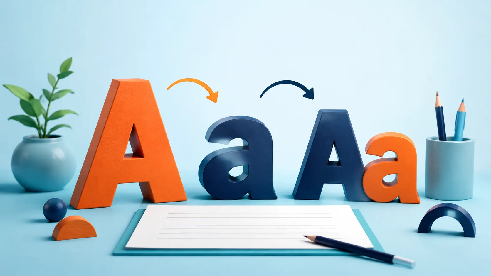تحويل الحروف الإنجليزية إلى كبيرة أو صغيرة بسهولة